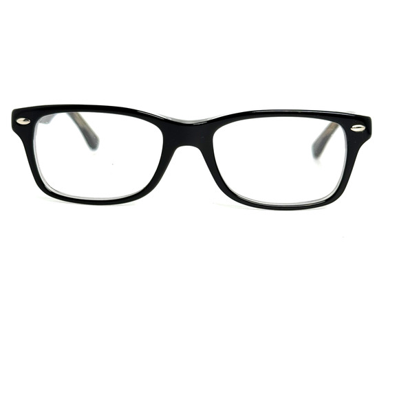 Ray-Ban Rb1531 3529 Black On Transparent Kids Eyeglasses Frames 48-16-130 19506 - Picture 1 of 7